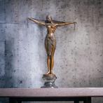 Figuur - Scarab lady - 75 cm - 13 kg - Brons, Marmer, Antiek en Kunst