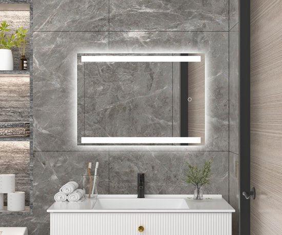 2dekans | Mirlux Badkamerspiegel met LED Verlichting &, Huis en Inrichting, Woonaccessoires | Spiegels, Ophalen of Verzenden