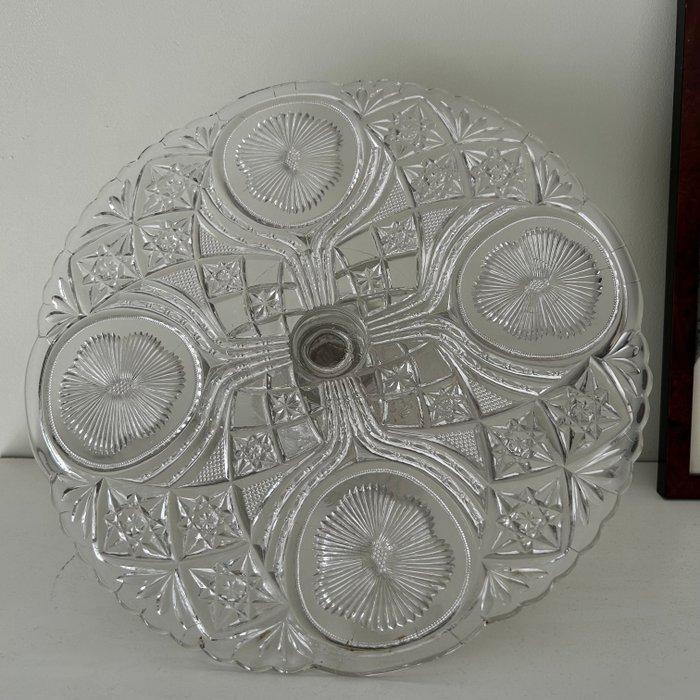 Val Saint Lambert - Présentoir à gâteaux - Cristal, Antiquités & Art, Antiquités | Verre & Cristal