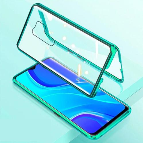 Xiaomi Mi A3 Lite Magnetisch 360° Hoesje met Tempered Glass, Télécoms, Téléphonie mobile | Housses, Coques & Façades | Marques Autre