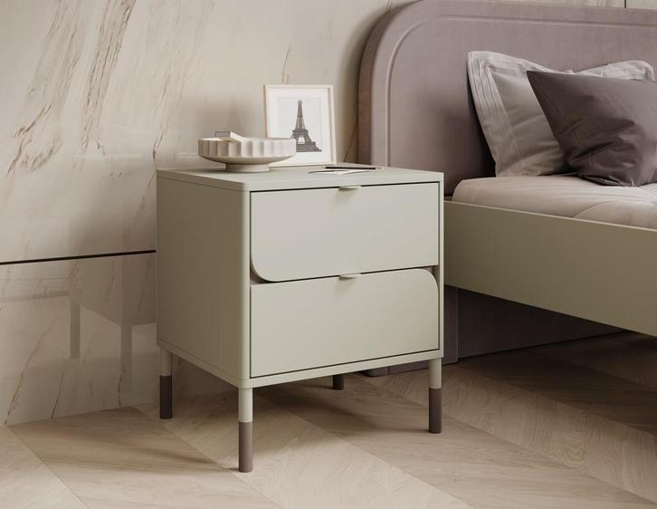 Meubella Kinderachtkastje beige 46cm met 2 lades, Huis en Inrichting, Kasten | Overige, Nieuw, Verzenden