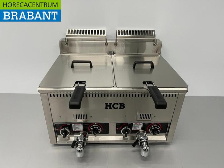 Friteuse double en acier inoxydable 2 x 21 litres PROPAAN, Articles professionnels, Horeca | Autre, Envoi