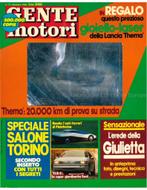 1984 GENTE MOTORI MAGAZINE 12 ITALIAANS, Nieuw