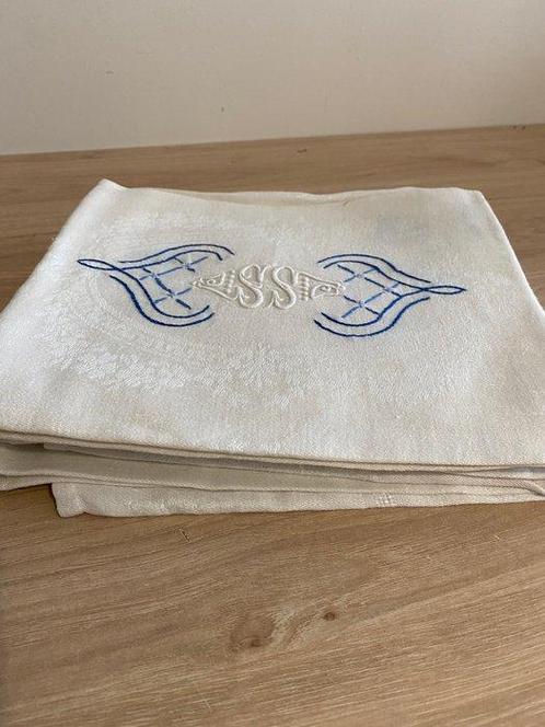 Servet (5)  - 72 cm - 60 cm - damast servet, Antiek en Kunst, Antiek | Tapijten, Tafelkleden en Textiel