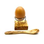 Eierhouder DESIGN incl. eierlepel van olijfhout, Nieuw