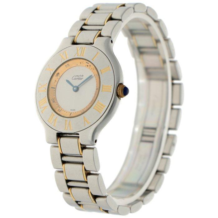Cartier - Must de Cartier 21 - Zonder Minimumprijs - 1330 -, Handtassen en Accessoires, Horloges | Heren