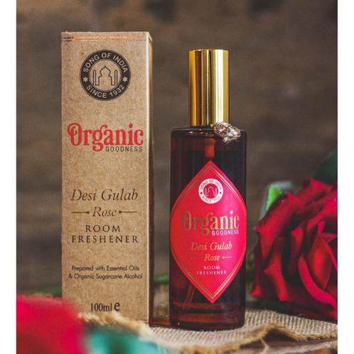 Roomspray Desi Gulab Rose (in amberkleurig glas, 100 ml), Sport en Fitness, Gezondheidsproducten en Wellness, Ophalen of Verzenden