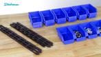 Datona 20-delige bakkenset met 5 muurrails - Datona - Blauw, Ophalen of Verzenden, Nieuw