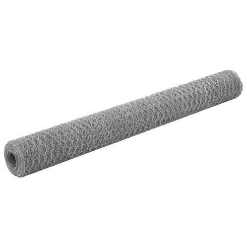 vidaXL Kippengaas 25x1,2 m gegalvaniseerd staal, Tuin en Terras, Tuinhekken en Hekwerk, Nieuw, Verzenden