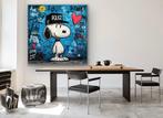 ERIC BRUMETTE - SNOOPY POLICE 2 - Toile L, Antiquités & Art