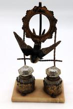 suporte para relógio de bolso estilo VITORIANO com tinteiro