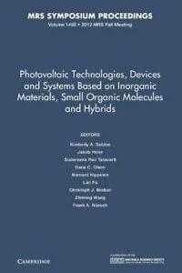 Photovoltaic Technologies, Devices and Systems Based on, Livres, Livres Autre, Envoi