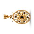 Pendentif en forme de médaillon - 19,2 carats Or jaune