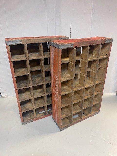Caisse (2) - Lot de Coca-Cola - Bois, Antiek en Kunst, Antiek | Wandborden en Tegels