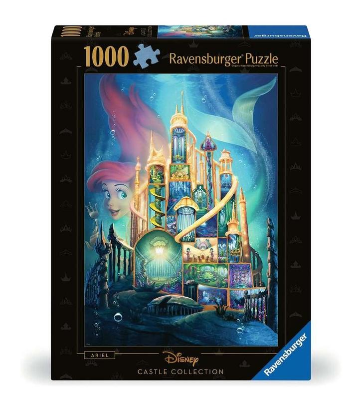 Disney Kastelen De Kleine Zeemeermin Ariel Puzzel (1000 stuk, Verzamelen, Disney, Ophalen of Verzenden