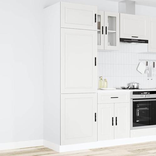 vidaXL Keukenkast Porto bewerkt hout wit, Huis en Inrichting, Kasten | Overige, Nieuw, Verzenden