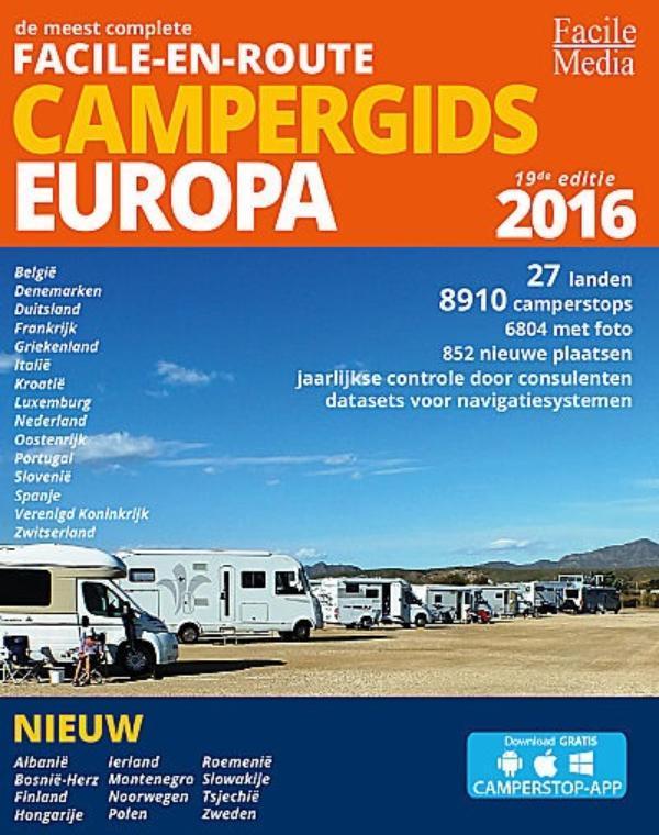 Facile-en-Route Campergids Europa / 2016 / Facile-en-Route, Boeken, Reisgidsen, Gelezen, Verzenden