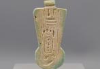 Oud-Egyptisch Faience Tegengewicht van Menat-ketting met een