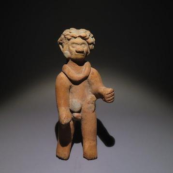 Jama-Coaque, Équateur Terre cuite Figure. 12,5 cm. Licence