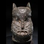 Luipaard hoofd - Oud brons - Yoruba - Nigeria