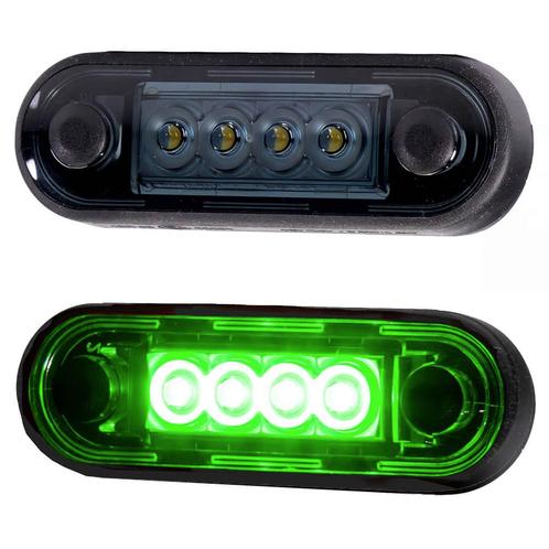 LED markeerlicht voor vlakke montage en buismontage GROEN, Auto-onderdelen, Verlichting, Nieuw, Ophalen of Verzenden