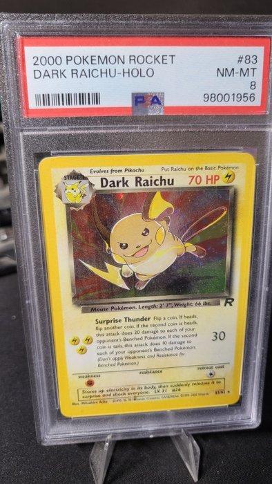 Team Rocket Graded card - Dark Raichu - PSA 8, Hobby en Vrije tijd, Verzamelkaartspellen | Pokémon