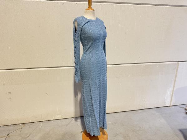 Veiling - Sandro Gebreide midi-jurk met lange mouwen maat 40, Kleding | Dames, Jurken