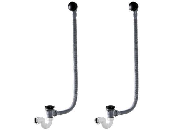 Veiling - 2x Royal Plaza verlengde badwaste 90cm Merlot zwar, Bricolage & Construction, Sanitaire