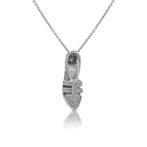 Hanger - 18 karaat Witgoud -  0.43ct. tw. Diamant