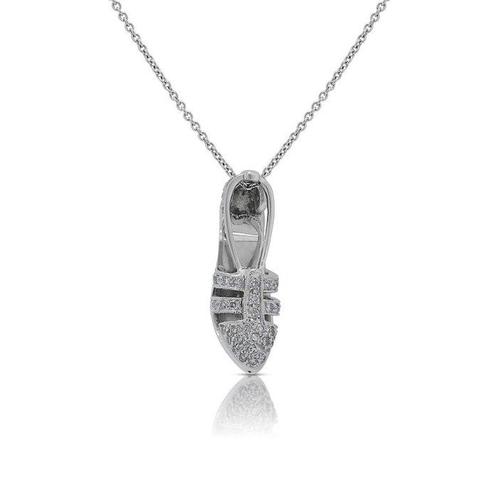 Hanger - 18 karaat Witgoud -  0.43ct. tw. Diamant, Handtassen en Accessoires, Antieke sieraden
