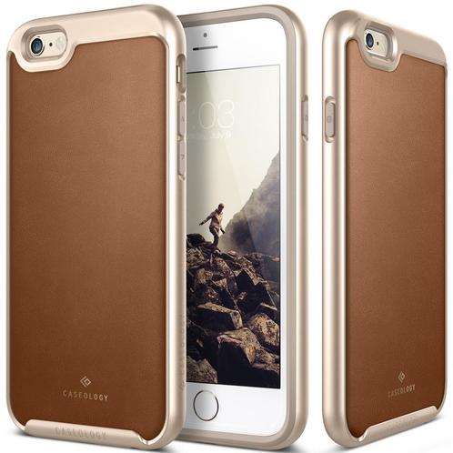 Caseology Envoy Series iPhone 6S Plus / 6 Plus Leather Brown, Télécoms, Téléphonie mobile | Housses, Coques & Façades | Apple iPhone