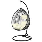 Moderne Zwart-Beige Hangstoel met Kussens - Design Ei Sto..., Ophalen of Verzenden, Nieuw