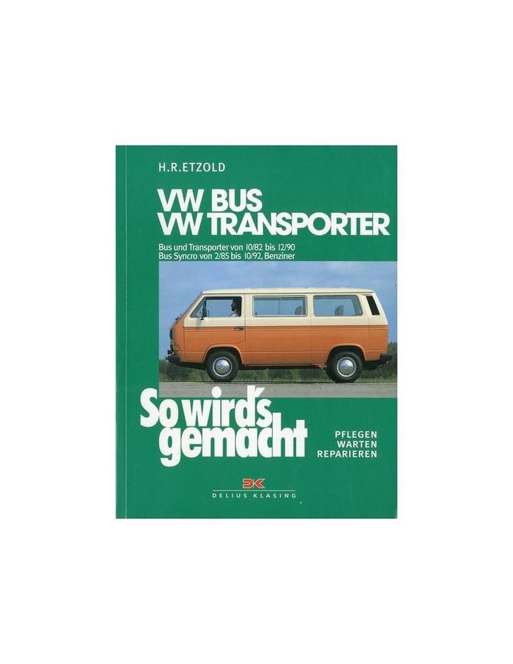 1982 - 1992 VOLKSWAGEN TRANSPORTER & BUS T3 BENZINE VRAAGB.., Autos : Divers, Modes d'emploi & Notices d'utilisation, Enlèvement ou Envoi