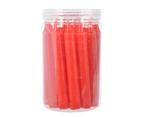 Kaarsen wax korte dunnere dinner metallic rood dia 1.3cm x, Nieuw