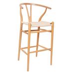 Barkruk Y-chair wishbone CH24 naturel, Nieuw, Verzenden