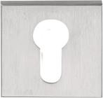 Cilinderplaatje SQUARE LSQBY50B Mat RVS, Doe-het-zelf en Bouw, Ophalen of Verzenden, Nieuw