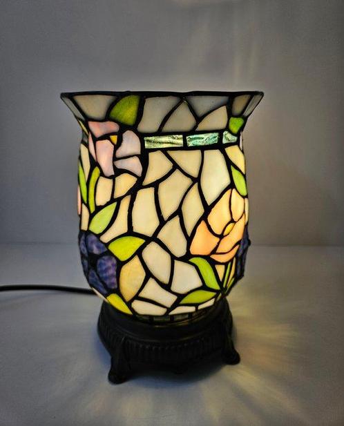 Glas in Lood - Tiffany stijl - Lampe de table - Verre, Antiek en Kunst, Curiosa en Brocante