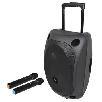 QTX QOVA 12 Draagbare Luidspreker Met 2 Microfoons USB SD BT