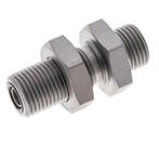 Raccord à cloison en acier zingué UN 11/16-16 mâle ORFS, Verzenden