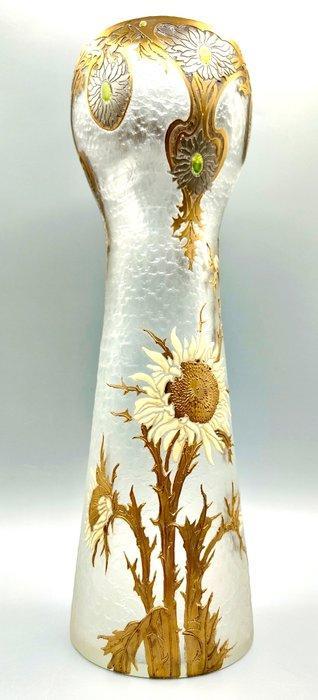 LEGRAS (1839-1916) - MONTJOYE - Vaas - Sublieme grote vaas,, Antiek en Kunst, Antiek | Glaswerk en Kristal