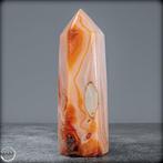 Prachtige carneool met druze Obelisk- 481.81 g