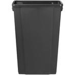 Afvalbak | Kunststof | Zwart | 80L | Open |, Verzenden