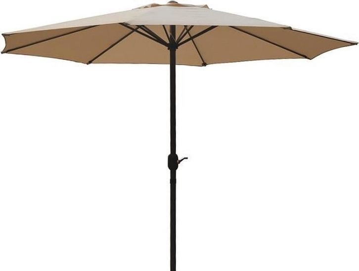 2dekans | PimXL Parasol - Ø300cm - Wit, Tuin en Terras, Parasols, Ophalen of Verzenden