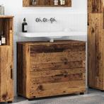 vidaXL Badkamerkast met lade Oud hout 76.5 x 35 x 64 cm, Huis en Inrichting, Verzenden, Nieuw
