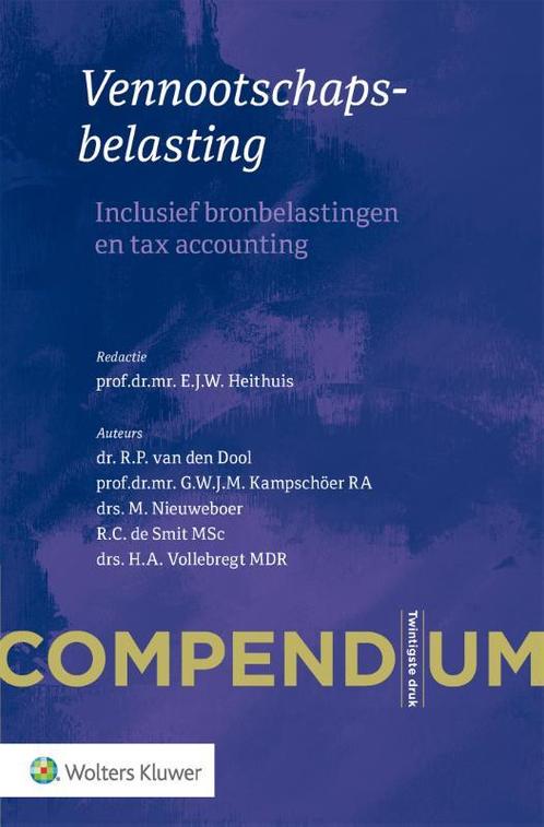 Compendium Vennootschapsbelasting 9789013163360, Boeken, Wetenschap, Gelezen, Verzenden
