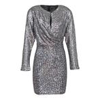 Ibana • zilveren pailletten jurk Felicity • 34, Verzenden, Maat 42/44 (L), Nieuw, Grijs