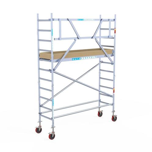 Euroscaffold basic rolsteiger 75 x 4,2m werkhoogte, Doe-het-zelf en Bouw, Steigers, Rolsteiger of Kamersteiger, Nieuw, 2 tot 5 meter