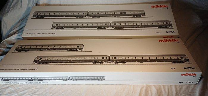Märklin H0 - 43853 / 43854 - Modeltrein personenwagonset (2), Hobby en Vrije tijd, Modeltreinen | H0