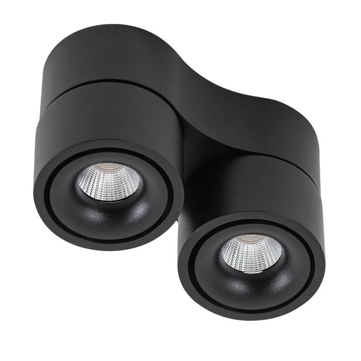 Spots opbouw Ole 2 Opbouwspot Zwart Binnenverlichting, Huis en Inrichting, Lampen | Overige, Verzenden