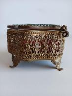 Sieradendoos - Glas, Messing - Napoleon III, Antiek en Kunst
